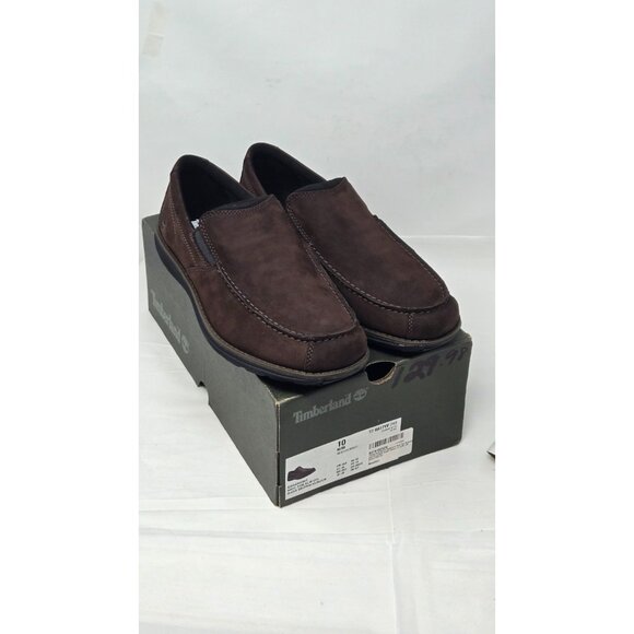 Timberland Men’s Edgemont Moc Toe Nubuck Slip On Loafers Shoes size 10D - Picture 1 of 7